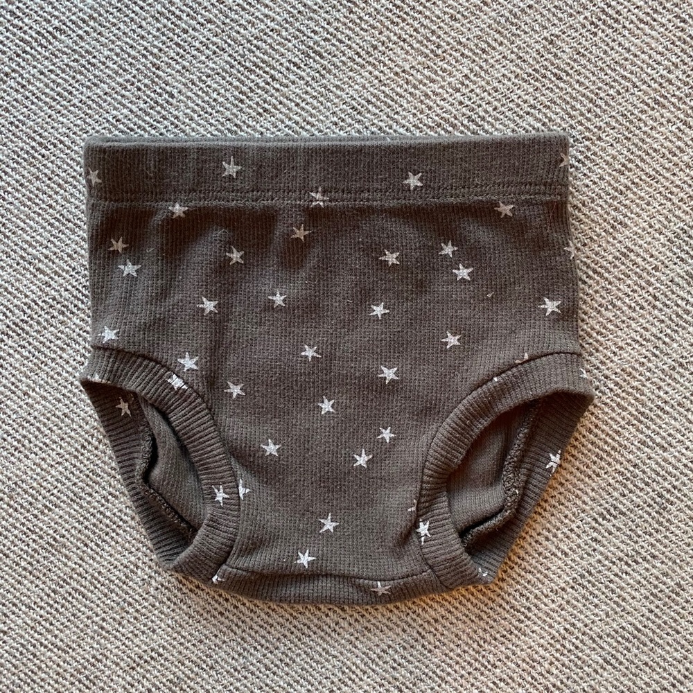 Quincy Mae Ribbed Bloomer | Coal, 3-6m